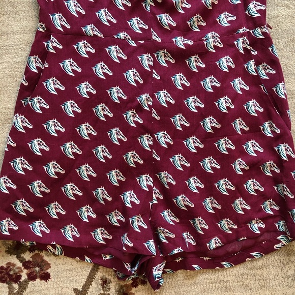 Forever 21 Horse Print LS Romper Sz S Super Cute - Picture 9 of 9